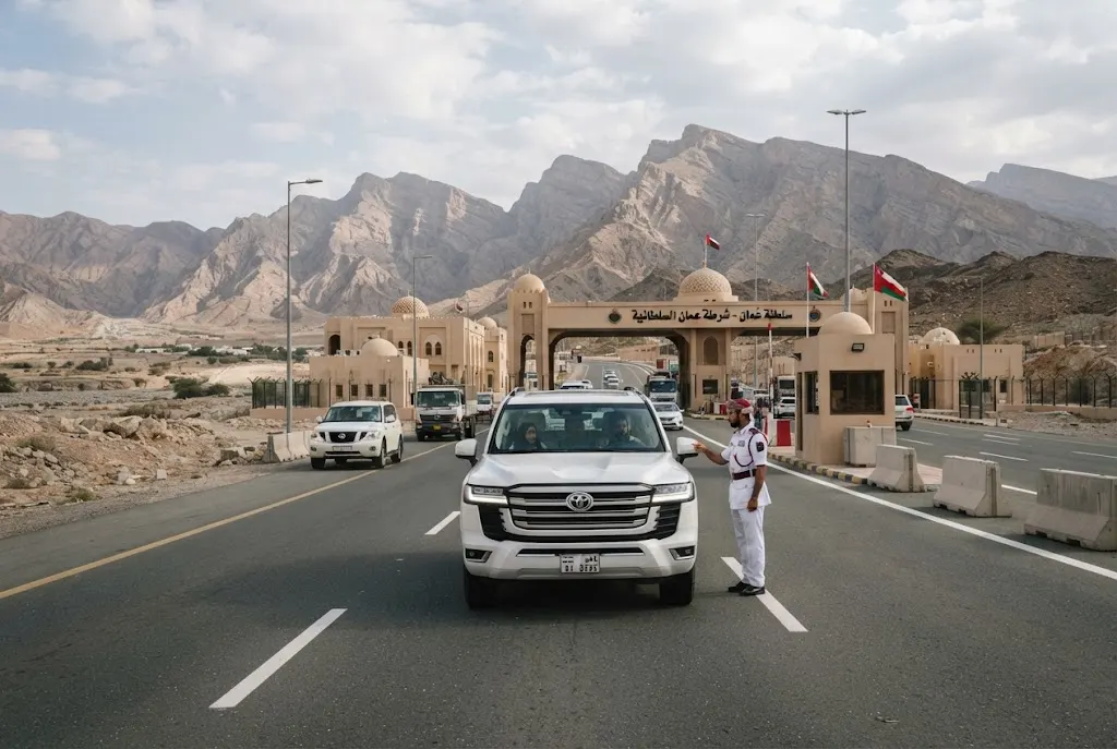 Traveller arriving in Oman for visa on arrival processing